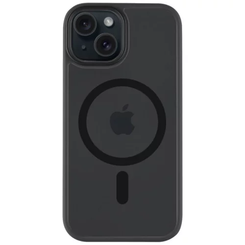 TACTICAL Asphalt MagForce silikonski ovitek za iPhone 15 - prozorno črn