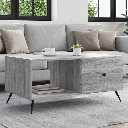  Kava Stol Siva sonoma 90 x 50 x 40 cm Konstruirano drvo Cijene