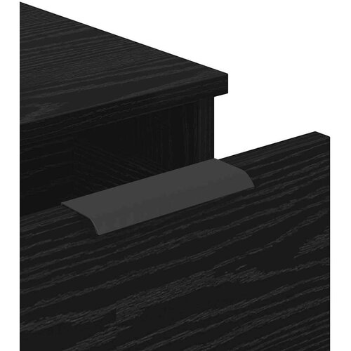 vidaXL Ormarić / Komoda s ladicama 3 pcs Crni hrast 60 x 30 x 70 cm Cene