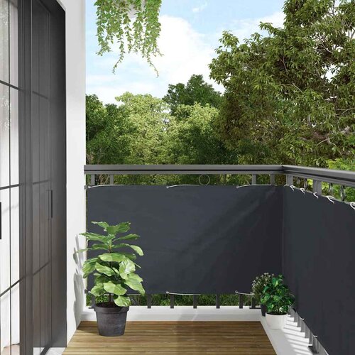 Balkonski zaslon za privatnost antracit 500 x 120 cm PVC Cene