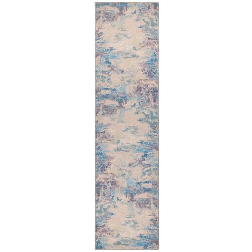 Flair Rugs Plava/ljubičasta perivia staza od mješavine recikliranih vlakana 60x230 cm Reid – Cijene