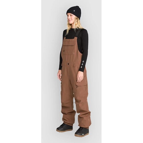Volcom Creston 3D Stretch Bib Pants desert taupe Slike