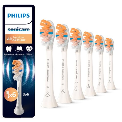 Philips Sonicare Premium All-in-One HX9096/87 nadomestne glave za zobno &amp;scaron;četko White 6 kos Slike