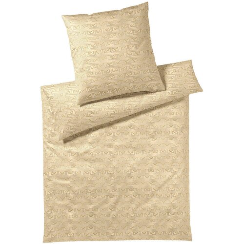 Elegante POSTELJNINA 140/200 cm mako saten zlate barve Cene