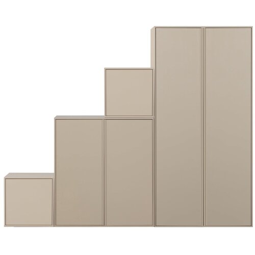 vtwonen Kremno bela modularna garderobna omara iz masivnega bora 250x200 cm Daily &ndash; Cene