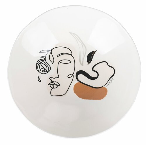 Villa d'Este keramička zdjela za salatu face to grey, ø 31,5 cm Cijene
