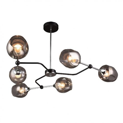 Mitea Lighting Luster crni Max.60W 220~240V 6xE27 M11062-6 Slike