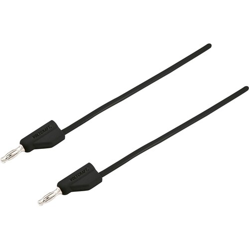 Voltcraft Merilni kabel [vtikač 4 mm - vtikač 4 mm] 1 m črne barve MSB-300 zložljiv drug v drugega, (20422905) Cene