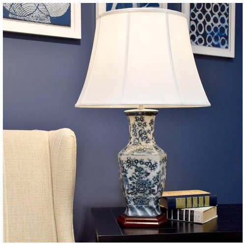Elstead BLUE-HEX-TL - Stona lampa BLUE HEX 1xE27/60W/230V Slike