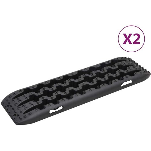  Daske za vuču 2 kom crne 106 x 30 5 x 7 cm najlonske Slike
