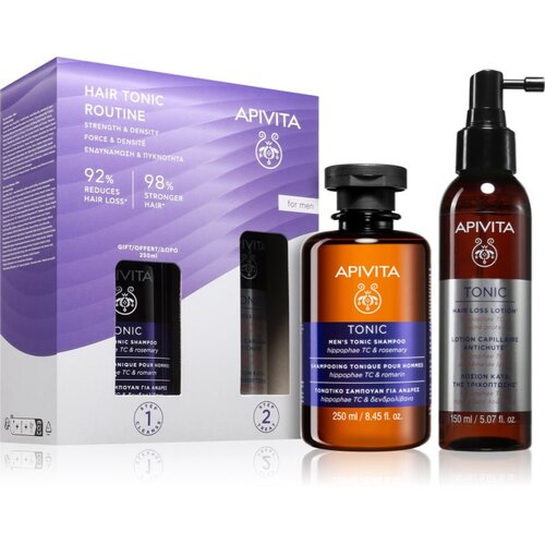 Apivita Tonic Men&amp;#039;s Routine set protiv gubitka kose Slike