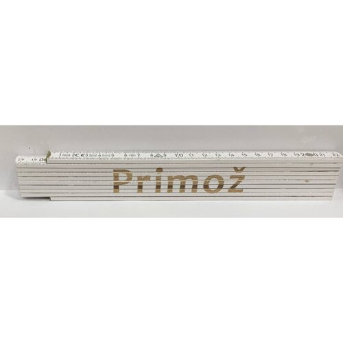 HEKA Zložljiv meter Heka (napis: Primož, bele barve, 2 m) Cene