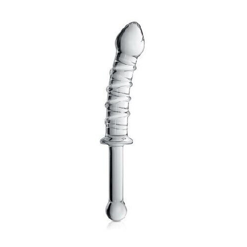 Glossy Dildo, Stakleni, 23cm, Providan Slike