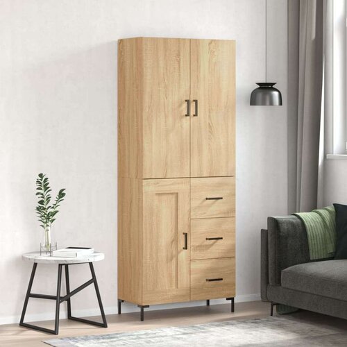  Visoka komoda hrasta sonome 69 5x34x180cm od konstruiranog drva Cijene