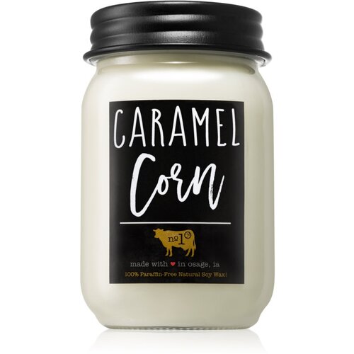 Milkhouse Candle Co. Farmhouse Caramel Corn dišeča sveča Mason Jar 368 g Cene