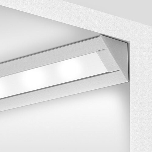KLUS LED profil PAC ALU - vgradni kotni, mat Slike