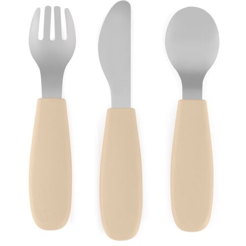 Petite&Mars Take&Match Stainless Steel Cutlery Set pribor za djecu Desert Sand 12m+ 3 kom Cijene