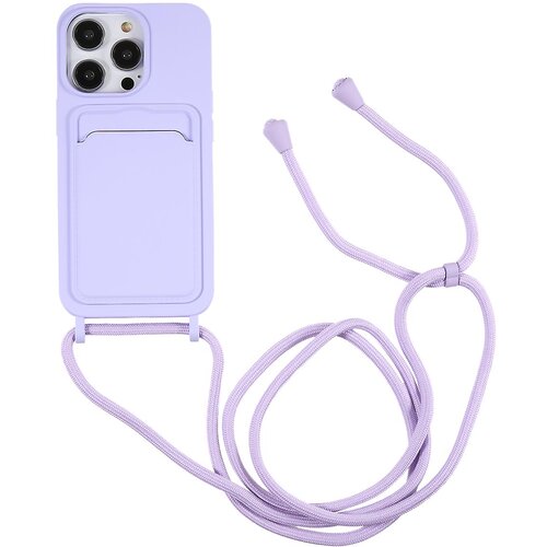 INORCO Za&amp;scaron;čitna torbica za iPhone 13 Pro 6,1-palčni tekoči silikonski ovitek za telefon proti padcu z režo za kartico, trak, (22036828) Slike