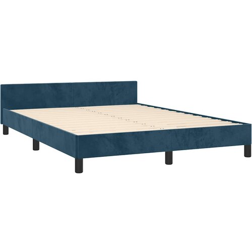  Okvir za krevet bez madraca tamnoplavi 140x190 cm bar&amp;scaron;unasti Slike