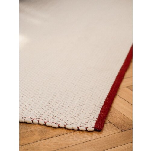Noo.ma Crveni/bež ručno rađen vunen tepih 170x240 cm Lenu &amp;ndash; Slike