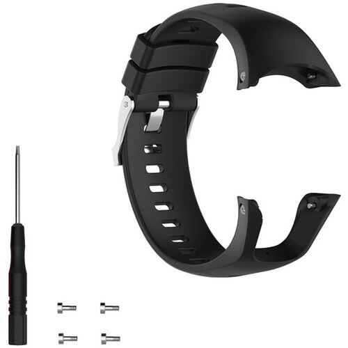 INF silikonski pas za uro suunto spartan trainer wrist hr black, (21235946) Cene