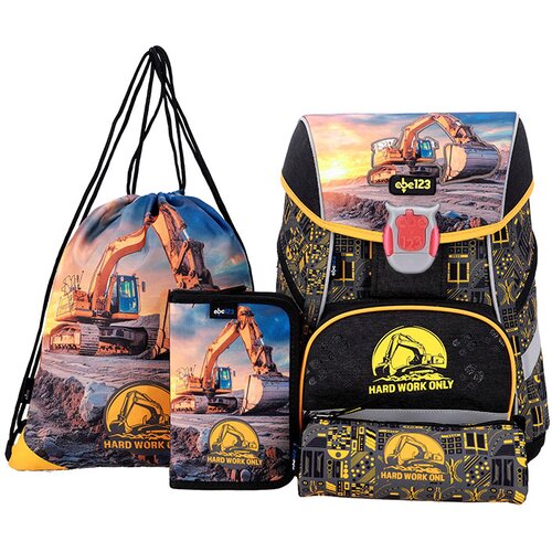 ABC123 Prvo&amp;scaron;olski set Bager (4-delni) z LED zaponko Slike