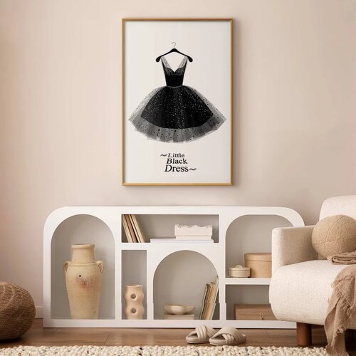  Plakat - Little Black Dress 29.7x42 Zlatni okvir Slike