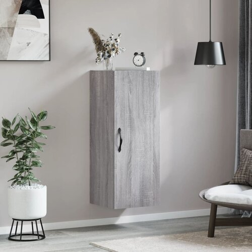 vidaXL Stenska omarica siva sonoma 34,5x34x90 cm inženirski les Cene