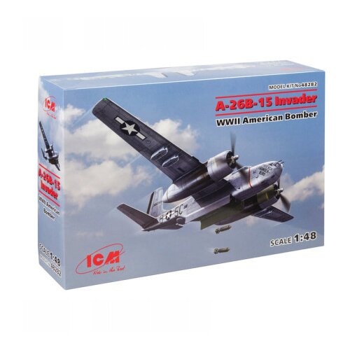 ICM model kit aircraft - A-26B-15 invader wwii american bomber 1:48 ( 060940 ) Slike