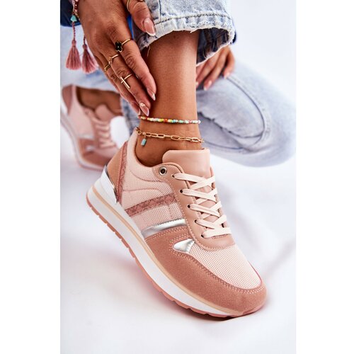 Kesi Classic Women's Tied Sports Shoes Pink Elenes Slike