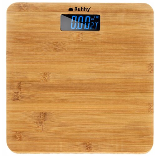  Osebna elektronska osvetljena LCD tehtnica bambus do 180kg Cene
