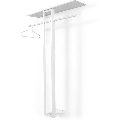Spinder Design Bel jeklen stenski obe&amp;scaron;alnik s polico 100 cm Luno Large &amp;ndash; Slike