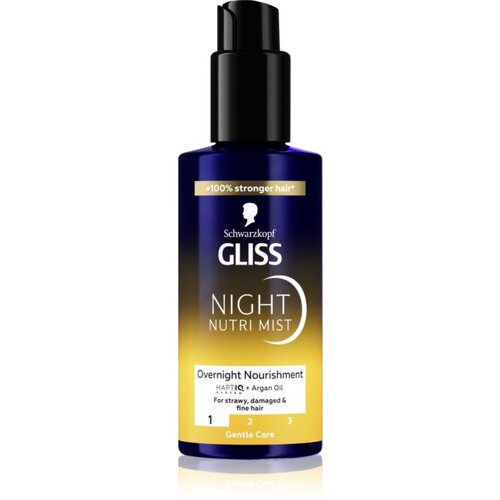 Schwarzkopf Gliss Oil Nutritive pršilo za lase za noč Night Nutri Mist 100 ml Cene
