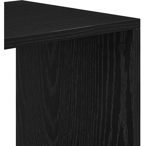  za knjige crni 66x31x112 cm od konstruiranog drva Slike