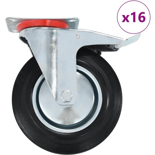VidaXL Okretni kotačići 16 kom 200 mm Slike