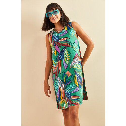 Bianco Lucci Dress - Green - Basic Slike