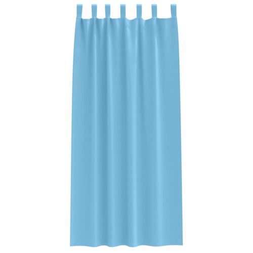  Zavjese 2 pcs Svijetlo plava 260 x 140 cm Poliester Slike