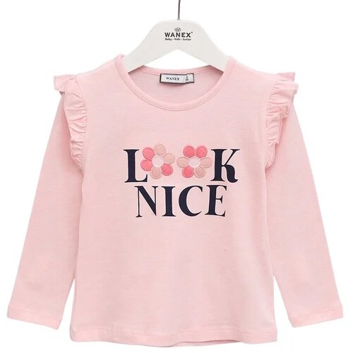 Wanex Majica dugih rukava za devojčice Look Nice 32775, Roze Cene