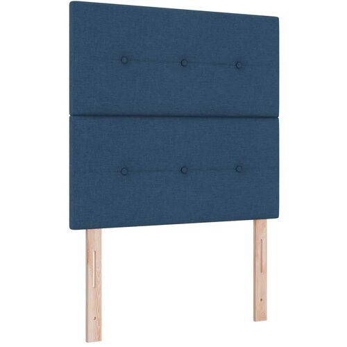  Boxspring krevet s madracem Plava 120 x 190 cm Tkanina - Plava 120 x 190 cm Pro&amp;scaron;iveno gumbima Slike