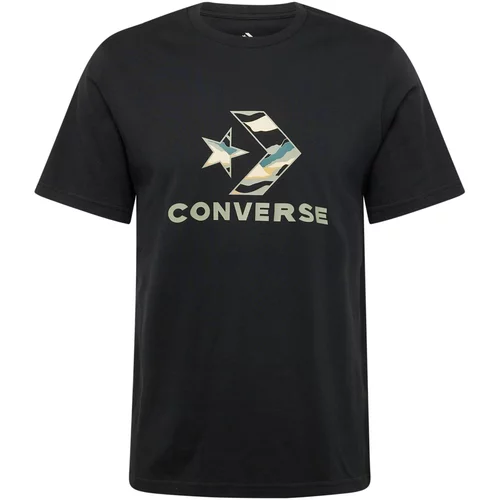 Converse Majica 'WINTER STAR' žuta / pastelno zelena / crna / bijela