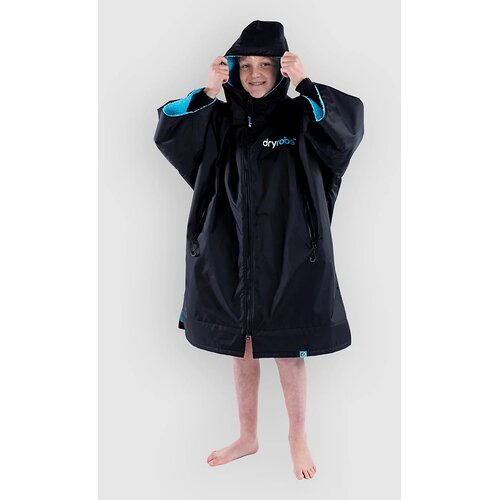 Dryrobe Advance Long Sleeve Kids 5-9 Surf poncho black blue Cene