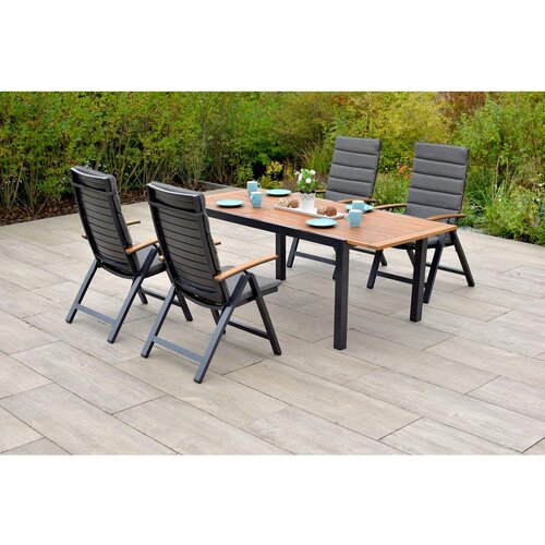Gardenson Vrtni Set Astros, 5-delno, Blazine, Raztegljiva Miza Cene