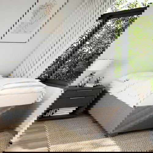 Furnova Posteljni okvir brez vzmetnice taupe 100x200 cm blago, (21939163) Slike