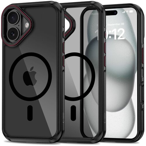 TECH-PROTECT OVITEK MAGHYBRID ZA MAGSAFE ZA IPHONE 16 ČRNO/RDEČ VISOKA ZA&Scaron;ČITA, (21969832) Cene