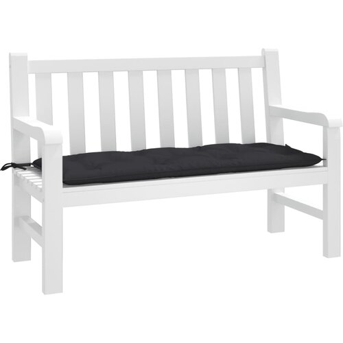  Jastuk za vrtnu klupu crni 120 x 50 x 7 cm od tkanine Oxford Cijene