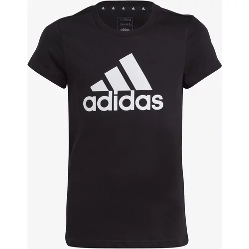 Adidas Dječja pamučna majica kratkih rukava G BL boja: crna