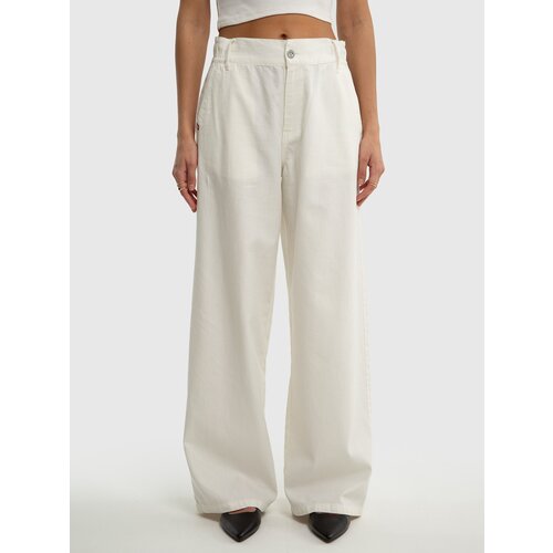 Big Star Woman's Wide Trousers Non Denim 350014 101 Slike