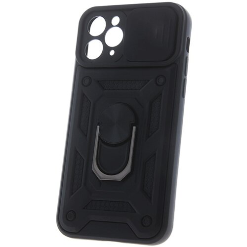 Onasi Silikonski ovitek Armor Ring z za&amp;scaron;čito kamere za Honor 600 / Honor 600 Pro - črn Slike