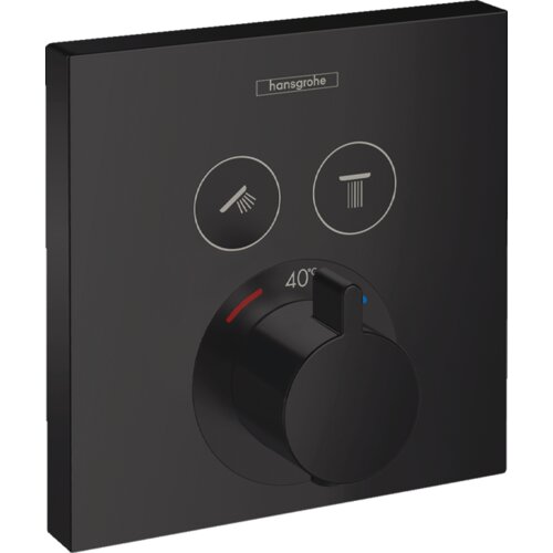 Hansgrohe showerselect mešač termostatski za tuš kadu 2 funkcije crna mat 15763670 Cene