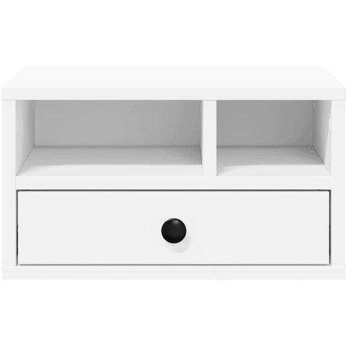  Stalak za pisač bijeli 40x32x22,5 cm od konstruiranog drva Slike